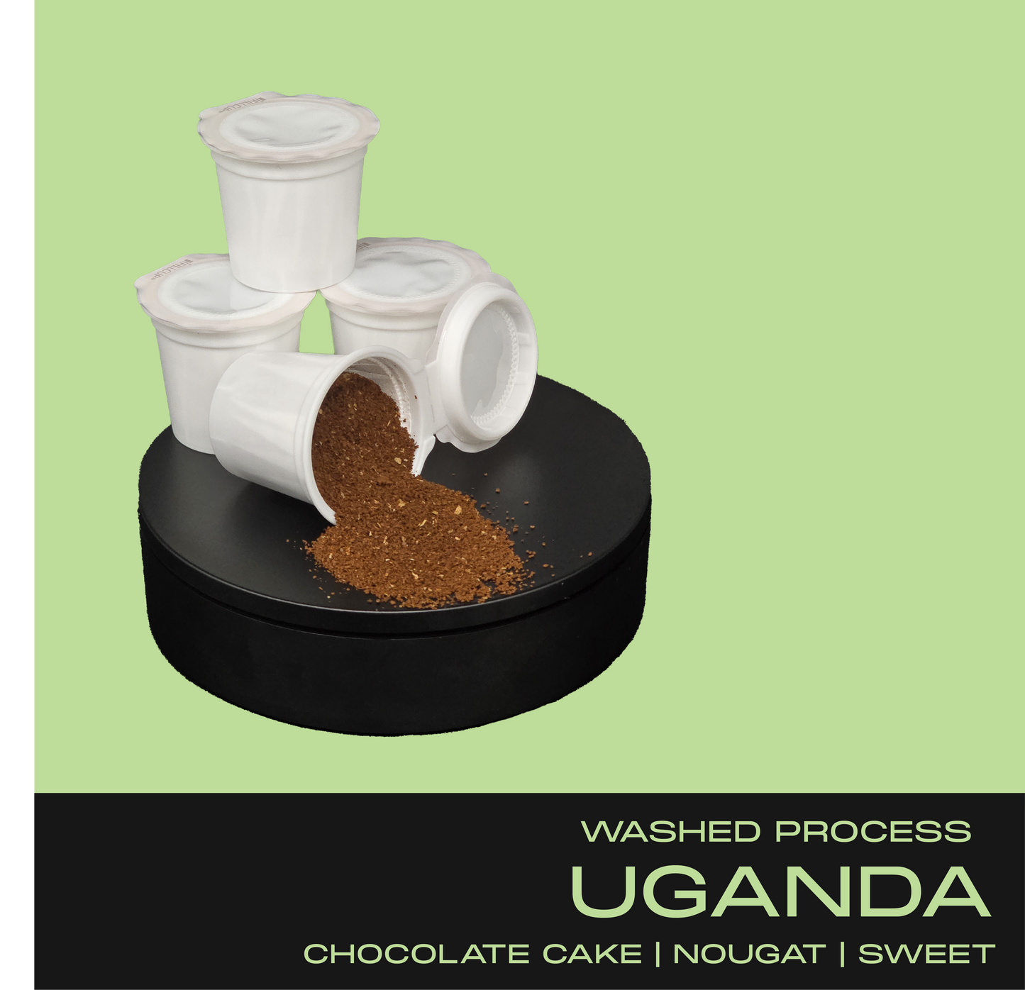 OLD SCHOOL K-CUPS | CHOCOLATE CAKE, NOUGAT, SWEET | Washed Process | UGANDA