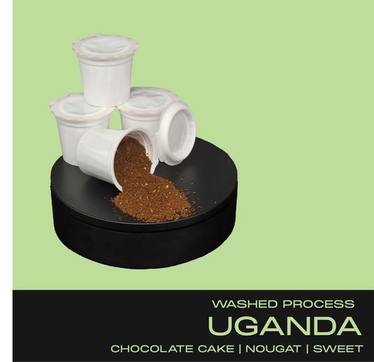 OLD SCHOOL K-CUPS | CHOCOLATE CAKE, NOUGAT, SWEET | Washed Process | UGANDA